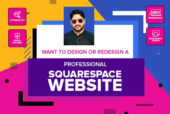 I will design redesign professional squarespace website design