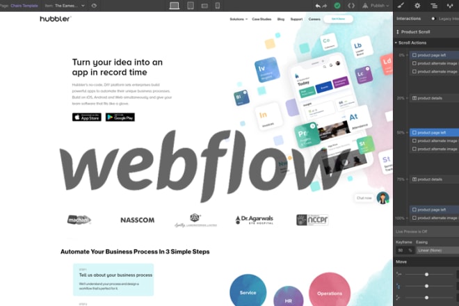 I will design responsive webflow websites