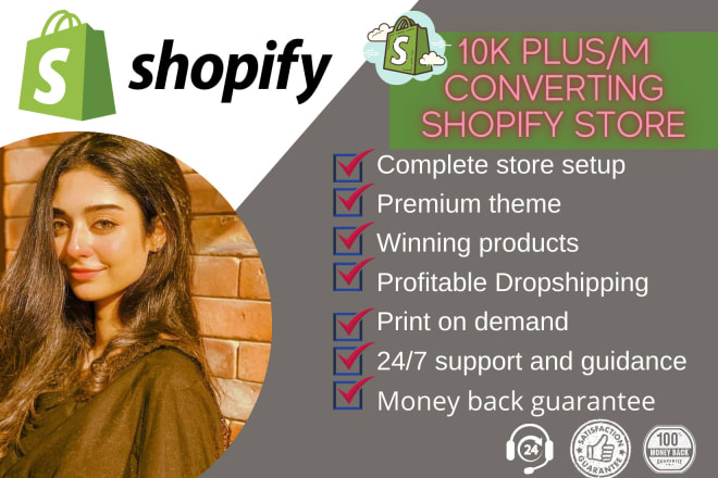 I will design shopify dropshipping store, shopify store,shopify website