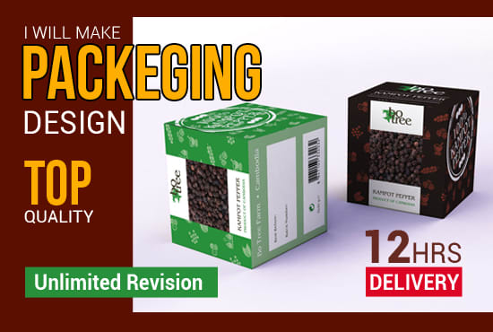 I will design top quality packaging box and gift box