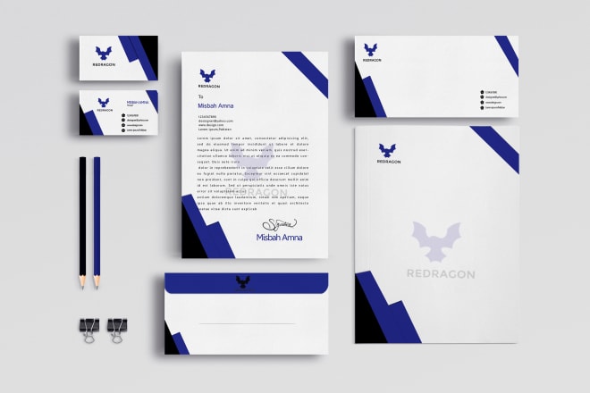 I will design trendy business card,letterhead and complete stationery