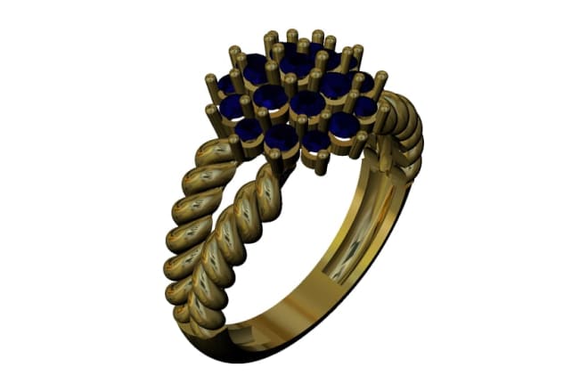 I will design unique customized 3d rings and jewelry