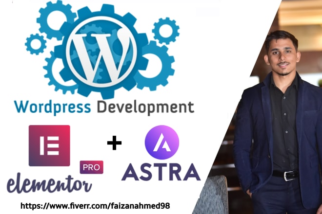 I will design wordpress website using elementor pro page builder and astra theme