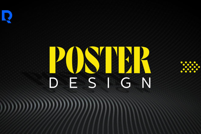 I will design you an elegant advertising poster