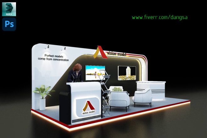 I will design your 3d exhibition booth and stand