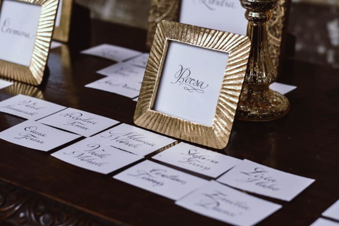 I will design your custom wedding invitations handwriting