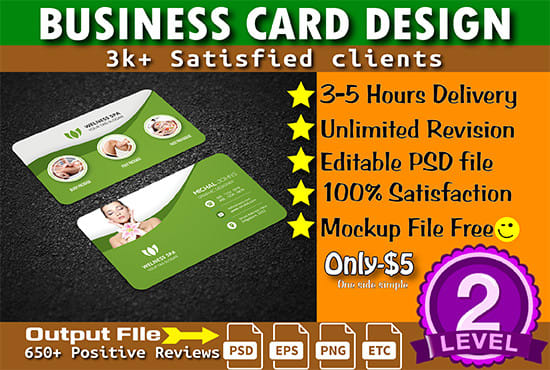 I will design your own business card, 4 concepts within 5 hours