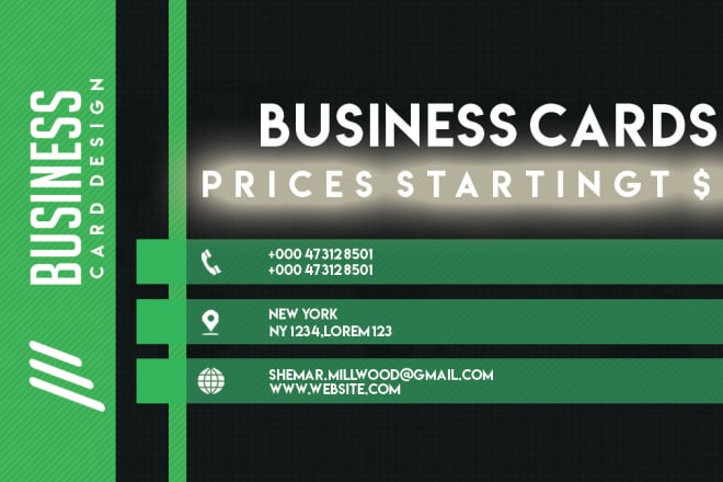 I will design your very own business cards