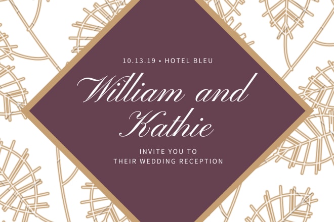 I will design your wedding invitation cards