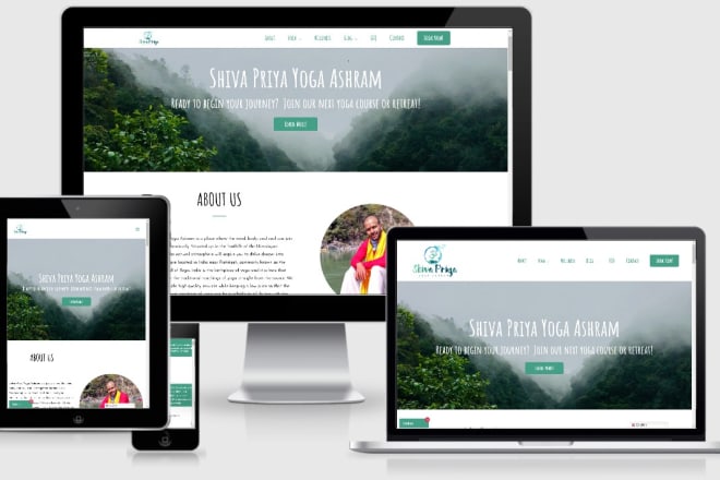 I will design your yoga or wellness website