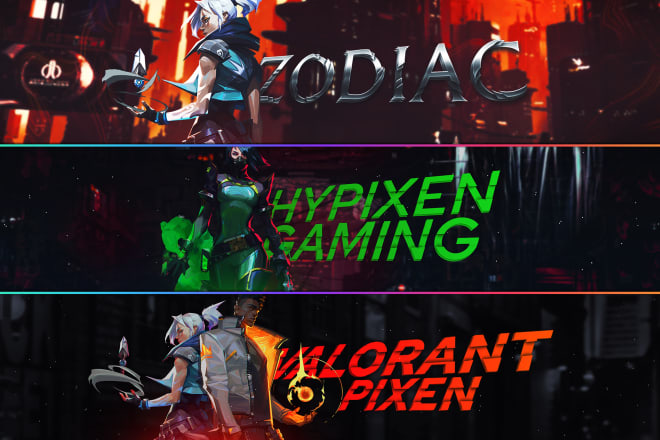 I will design youtube valorant banner and free pfp