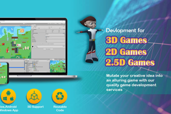 I will develop a unity mobile game for you