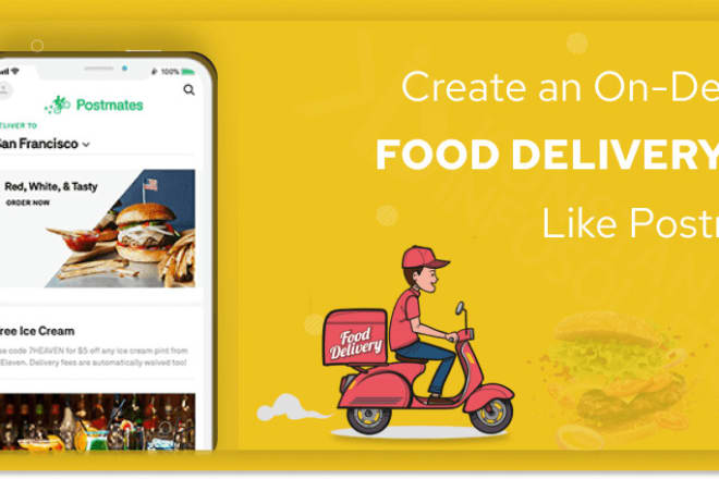 I will develop courier food delivery grocery app restaurant uber eats