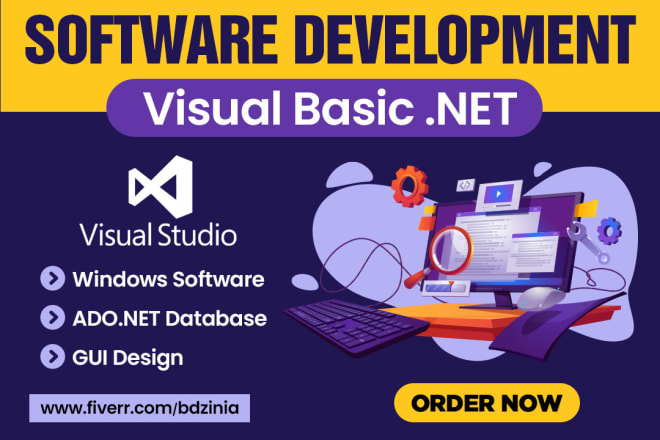 I will develop visual basic net software