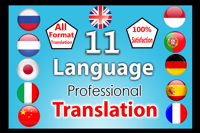 I will do 11 languages translation services