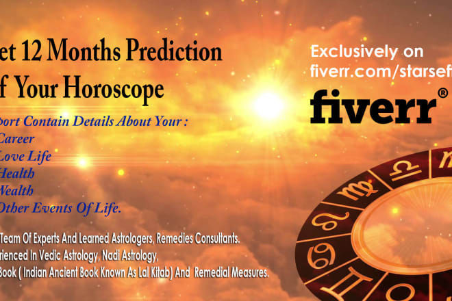 I will do 12 months prediction of your horoscope