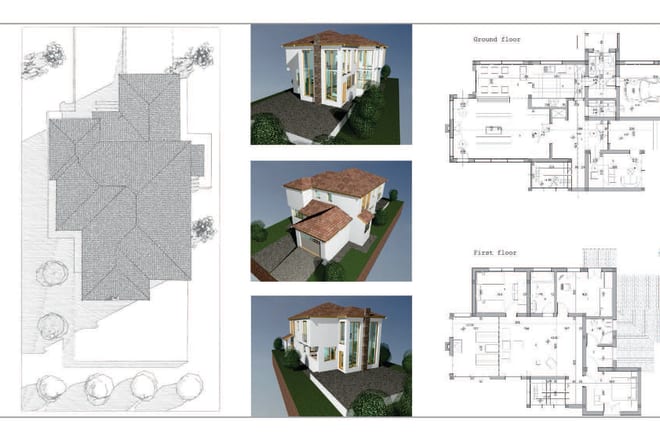 I will do 2d floorplans and 3d model in archicad and autocad