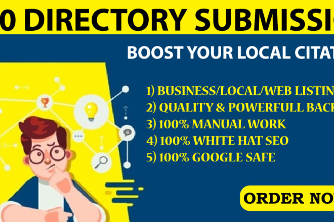 I will do 500 directory submission boost your local citation