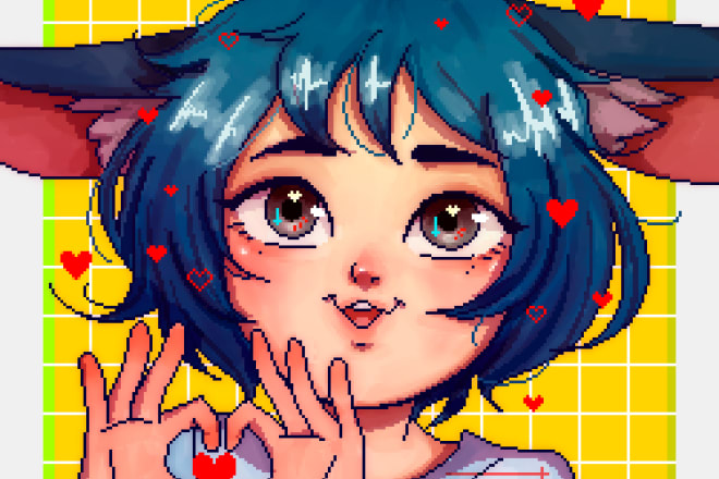 I will do a pixel art chibi icon of you or any character you want