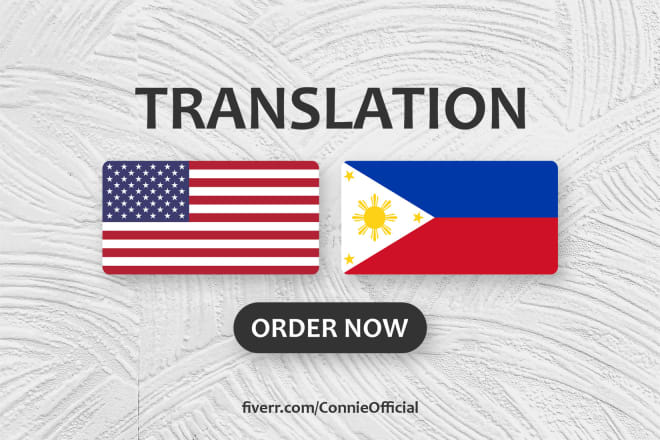 I will do a translation in english or tagalog