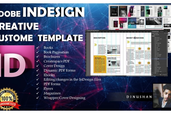 I will do adobe indesign projects