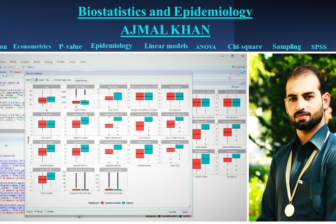 I will do advance biostatistical analysis and epidemiology using spss and rstudio