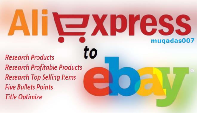 I will do aliexpress to ebay dropshipping listing hot sellings