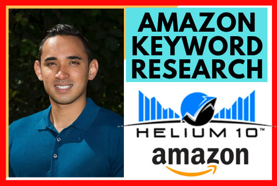 I will do amazon keyword research with helium 10 tools, reverse asin, brand analytics