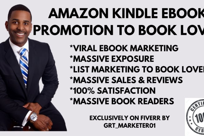 I will do amazon kindle book promotion,ebook promotion to active readers