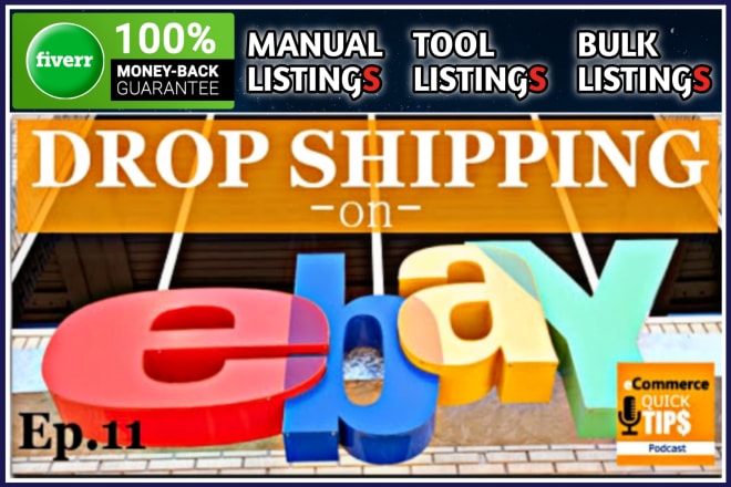 I will do amazon to ebay dropshipping listings