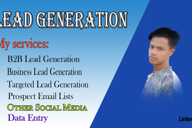 I will do b2b lead generation, collect prospect email