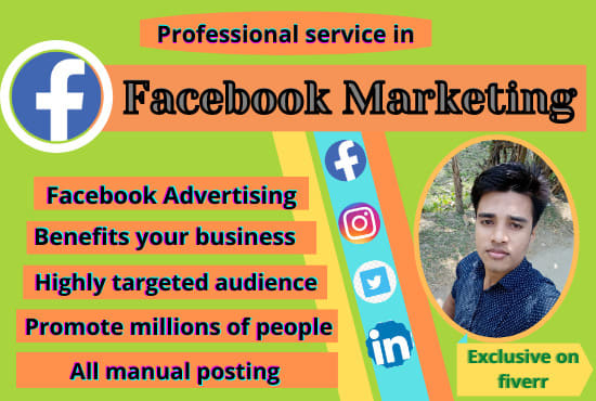 I will do best facebook marketing and promotion for your business