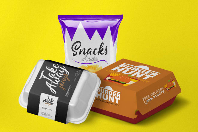 I will do catchy food packaging design for your product