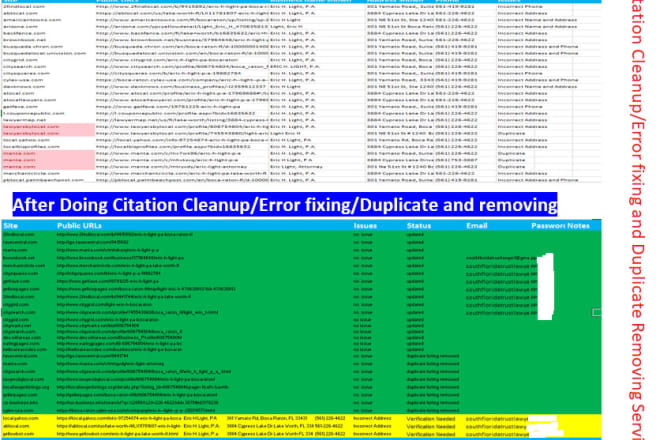 I will do citation cleanup, error fixing and duplicate removing