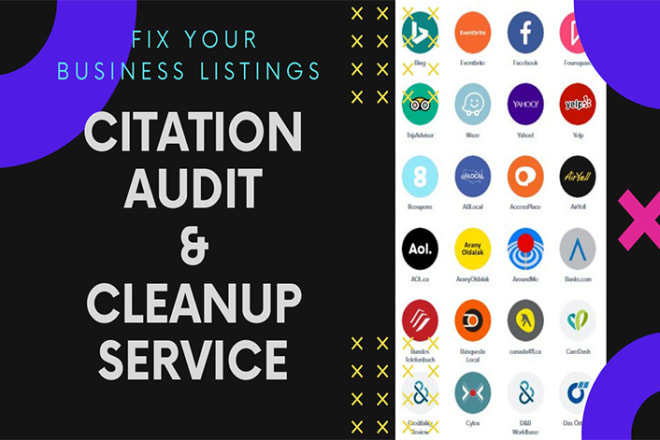 I will do citations,directories audit and cleanup