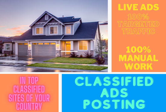 I will do classified ad posting on top classified ads sites