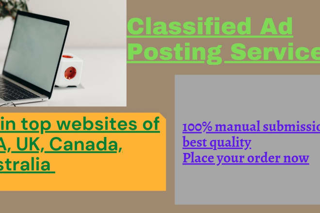 I will do classified ad posting on top website in less time