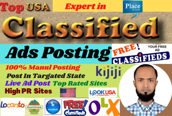 I will do classified ads posting in USA