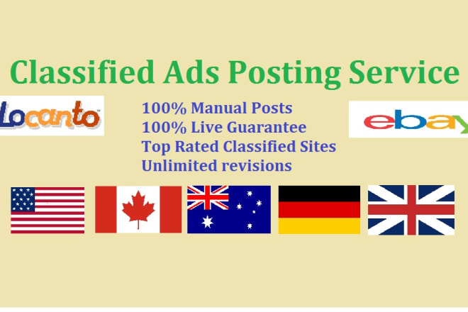 I will do classified ads posting on top ranked websites