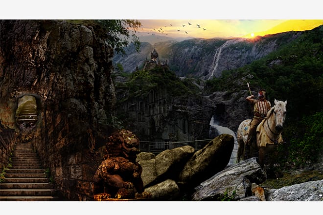 I will do creative matte painting