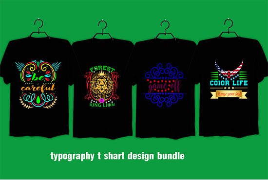 I will do custom bulk graphic typography t shirt designer