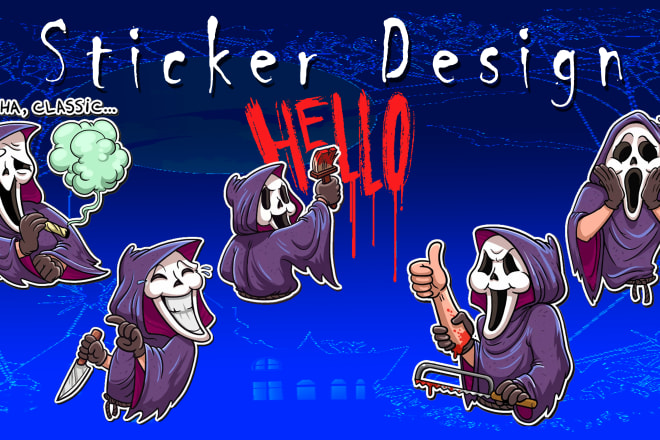 I will do custom high quality sticker design