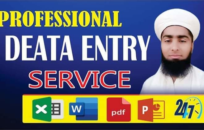 I will do data entry, copy paste, web research, data mining and excel data entry