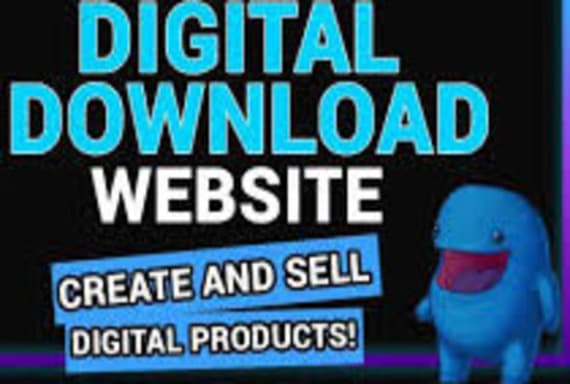 I will do digital download products membership website wordpress