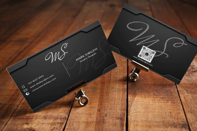 I will do elegant and pro double sided business card design