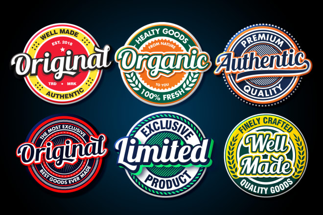 I will do emblem,badge,vintage,sports,font effect for you