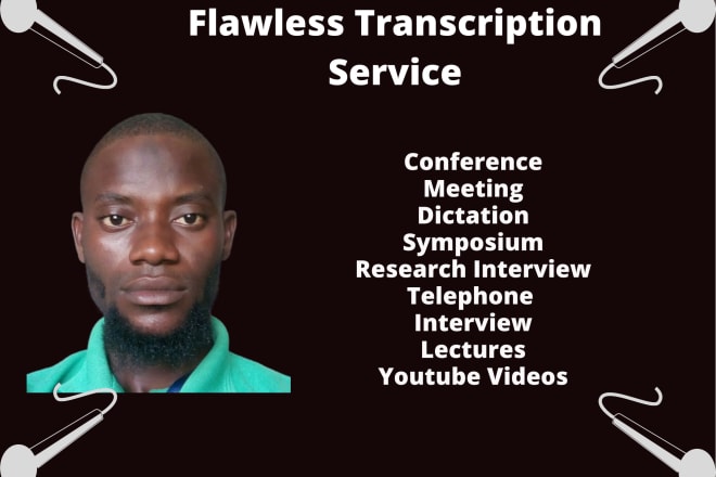 I will do excellent audio or video transcription in hours