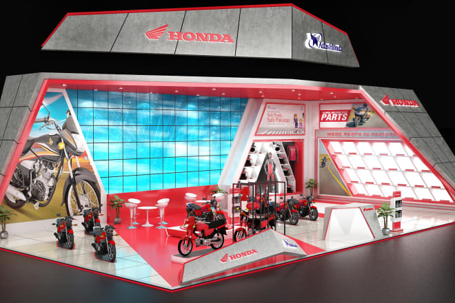 I will do exhibition stands booths and kiosks design
