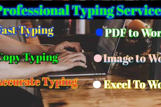I will do fast and accurate copy typing job, retype scanned documents