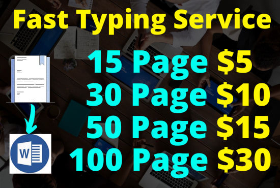 I will do fast typing job and retype any documents without mistake